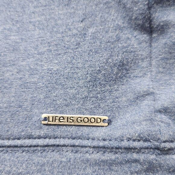 Life Is Good Women Blue Knit Top-Lilac Embroidery-Grandmacore-Stretch-Comfort XL - Picture 7 of 10